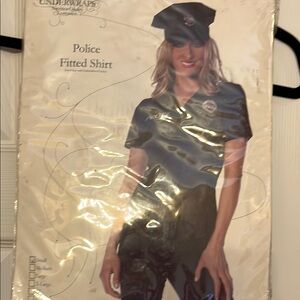 Underwraps Police Fitted Shirt Costume